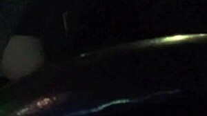 italian hottie flashin her big juicy tits in car solo