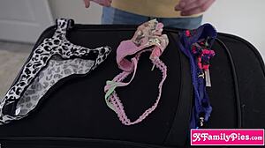 stepbro gets nose deep in panties of sexy teen stepsister madi collins