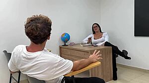 i fucked and creampied my hot teacher in the classroom