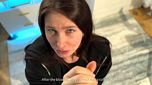 He Treats Her To Cock After Practice With Blowjob And Cumshot