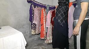 Indian shop owner drilling customer's tight ass in doggystyle session