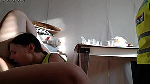 hey, check out this hot police lesbian threesome with muff diving and cum in mouth 😏👅