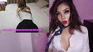 latina convinces stepsister for quick intimate encounter