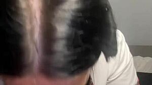 Horny British girl orgasms from solo toy play