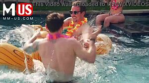 Jerkaoke summertime orgy with Madison Morgan.