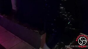 Hey, come see this beautiful latina whore getting slapped and bound in BDSM at the swingers house.