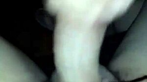 Wife gives handjob watching porn