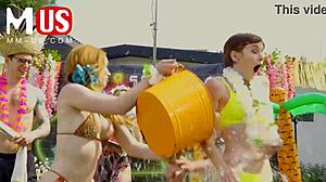 Jerkaoke summertime orgy with Madison Morgan.