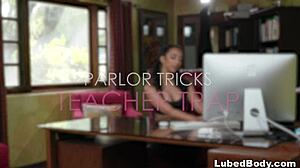 Lesbian Teacher Surprises Student In Massage Shop With Fingering And Masturbation - Ryan Keely Kiarra Kai