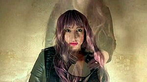 Cute bitch gently fingers tight vagina with vibrator on camera!