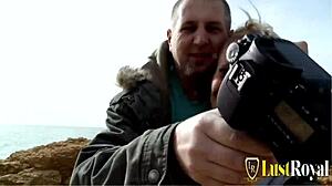 blonde milf yelena vera blowing a cock before fuck