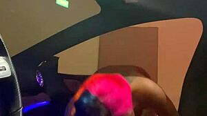 ebony slut gets facial in cls 500!