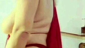 mature woman with big pussy lips and huge natural tits masturbates solo