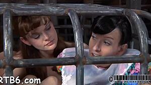 Serf Endures Clamped Knockers And Intense Toy Shoveling In Missionary Sex