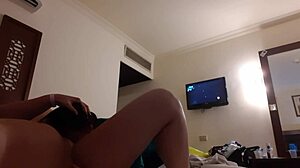 Girlfriend Mouth Fucked Hard in Hotel