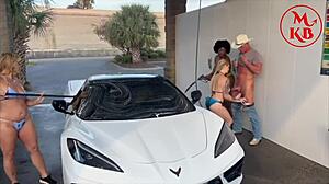 kora bell angel minx and duchess coco meet jasper woodcock at public carwash