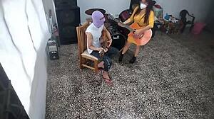 My best friend waits for me to leave, then masturbates to big cock in the music room