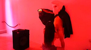 halloween started off very well i fucked a big rabbit at the nightclub real porn at the nightclub