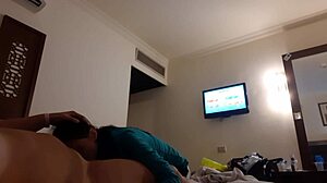Girlfriend Mouth Fucked Hard in Hotel