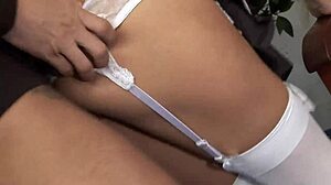 i'm riding his cock in heels and fishnets for mommy fun