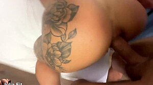 hey, check out this hot anal squirt with creampie out of her big ass in doggystyle quickie