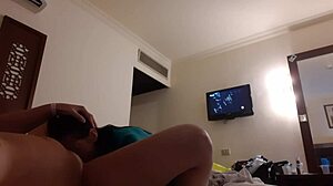Girlfriend Mouth Fucked Hard in Hotel