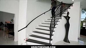 Blonde Teen Lilly Bell with Small 18+ Tits Freely Used While Cleaning by Elias Cash