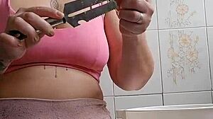 Calling Neighbor for Lunch in Tight Shorts