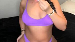 amateur brunette slut uses toys for squirting orgasm in college webcam masturbation