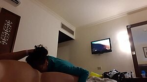 Girlfriend Mouth Fucked Hard in Hotel