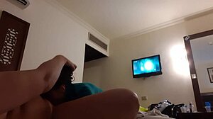 Girlfriend Mouth Fucked Hard in Hotel