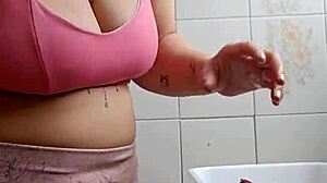 Calling Neighbor for Lunch in Tight Shorts