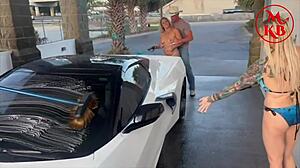 kora bell angel minx and duchess coco meet jasper woodcock at public carwash