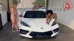 kora bell angel minx and duchess coco meet jasper woodcock at public carwash