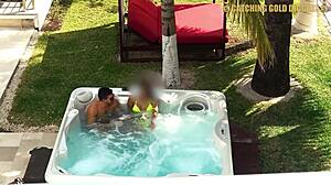 Super Sexy Venezuelan Model Gets Fucked In Jacuzzi And Shower
