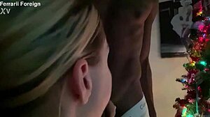 Blonde Bimbo Sucking Big Black Dick