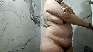 amateur homemade video showing off her big tits in detail