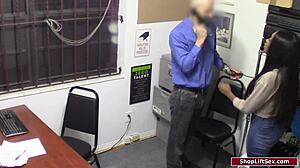 Ebony Teen's Heart Races as She Deepthroats for Stolen Phones in Intense Interracial Encounter.