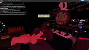 Blonde Woman Experiences Rough Encounter with Big Black Cock in Virtual Studio