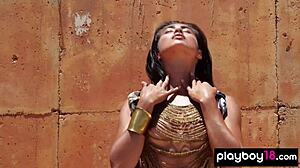 petite latina teen posing nude under the sun 😍