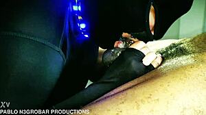 Masked latina deepthroat