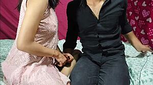 Love creampie, skinny girl orgasms with lover at home!