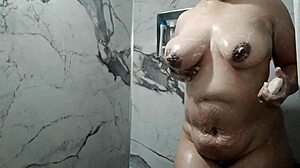 amateur homemade video showing off her big tits in detail