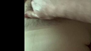 Chubby milf wife in POV blowjob swallows cum and orgasms.
