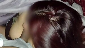 watching movies with neighbor while sucking his dick