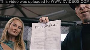 i watched these blonde fighters get sweaty and tease in the gym