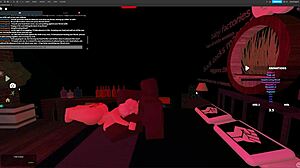 Blonde Woman Experiences Rough Encounter with Big Black Cock in Virtual Studio