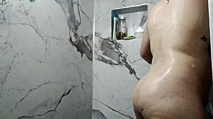 amateur homemade video showing off her big tits in detail