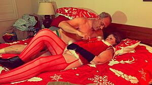 granny carmen enjoys dildo orgasms