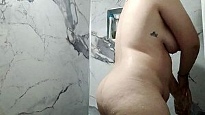 amateur homemade video showing off her big tits in detail